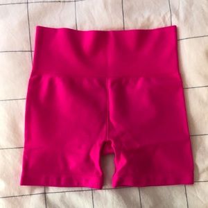 Zyia hot pink seamless hustle shorts